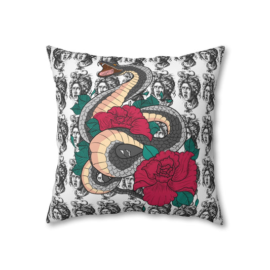 Tattoo Mozart Pillow Case - Throw Pillow Cover - Grandmillennial Style