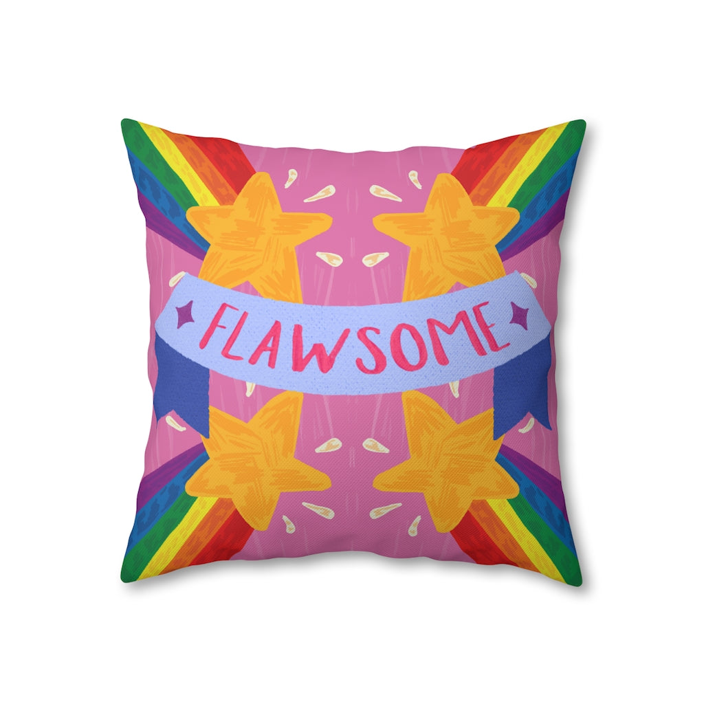 Flawsome Pillow Case - Throw Pillow Cover - Grandmillennial Style