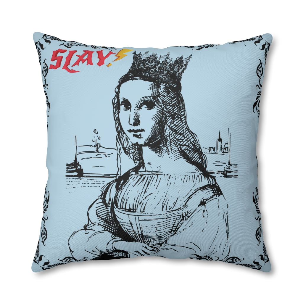 Slay Pillow Case - Throw Pillow Cover - Grandmillennial Style