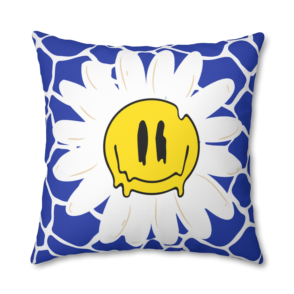 Happy Daisy Pillow Case - Throw Pillow Cover - Grandmillennial Style