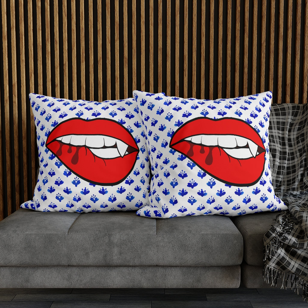 Grandmillennial Vampire Pillow Case - Throw Pillow Cover - Grandmillennial Style