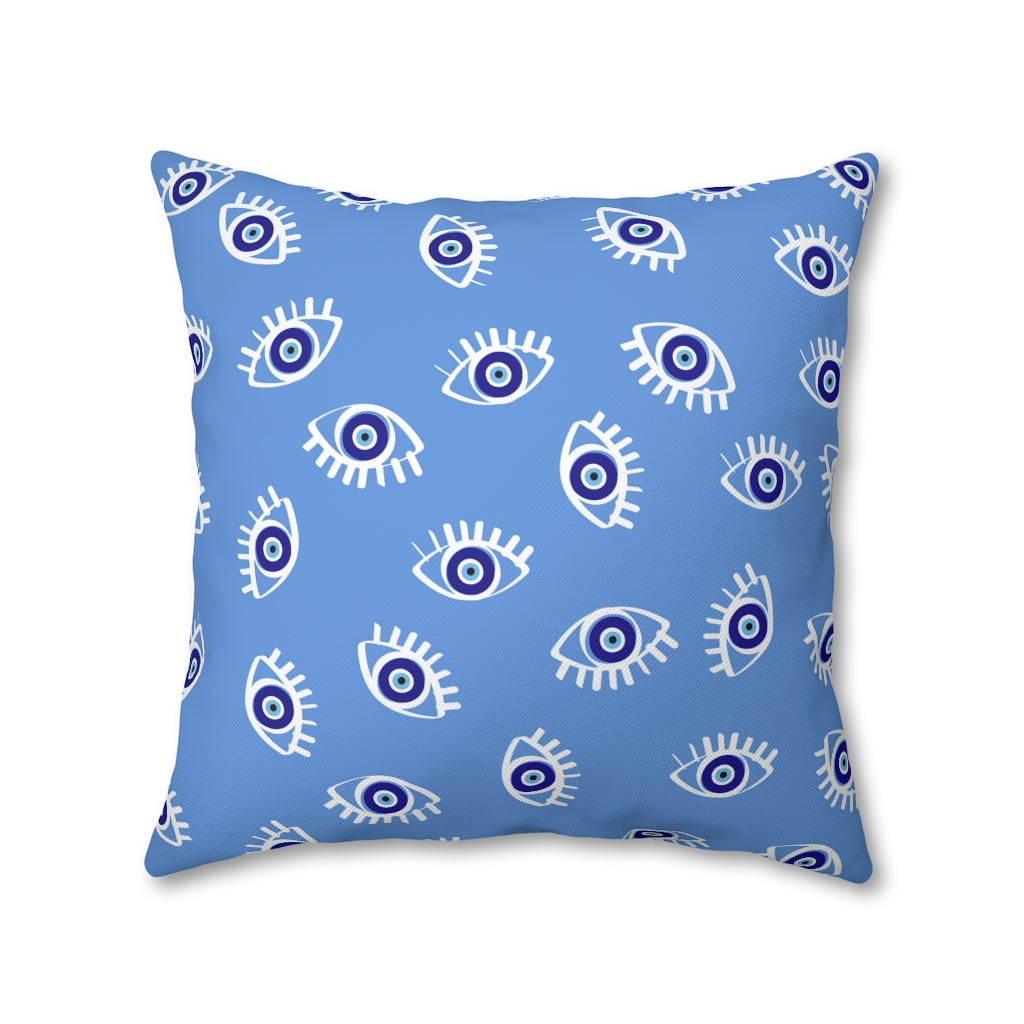 Blue Eyes Pillow Case - Throw Pillow Cover - Grandmillennial Style