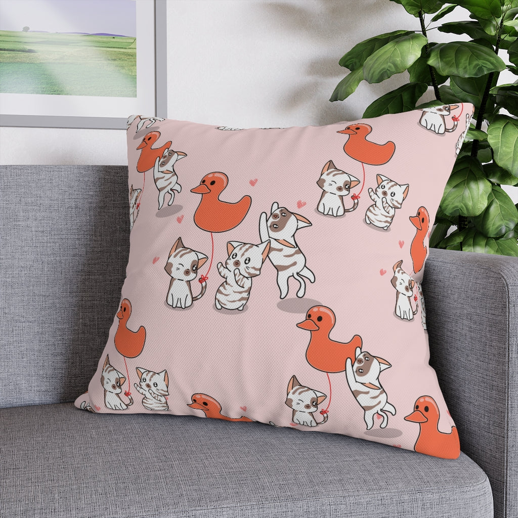 Rubber Duck Pillow Case - Throw Pillow Cover - Grandmillennial Style