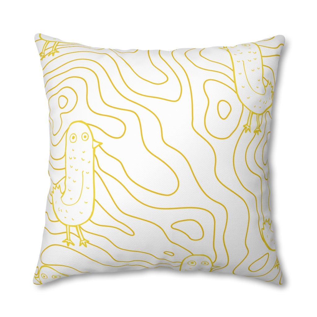 Cracked Egg Pillow Case - Throw Pillow Cover - Grandmillennial Style