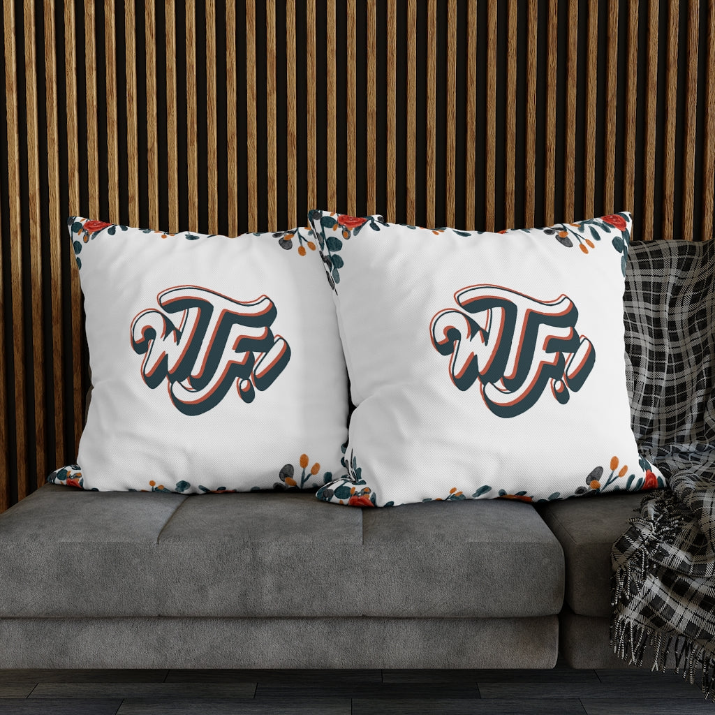 WTF Pillow Case - Throw Pillow Cover - Grandmillennial Style