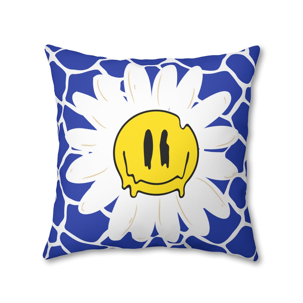 Happy Daisy Pillow Case - Throw Pillow Cover - Grandmillennial Style