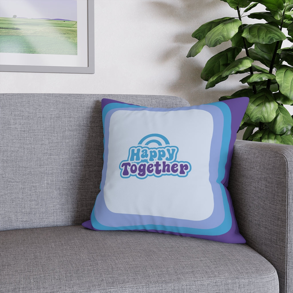 Happy Together Pillow Case - Throw Pillow Cover - Grandmillennial Style