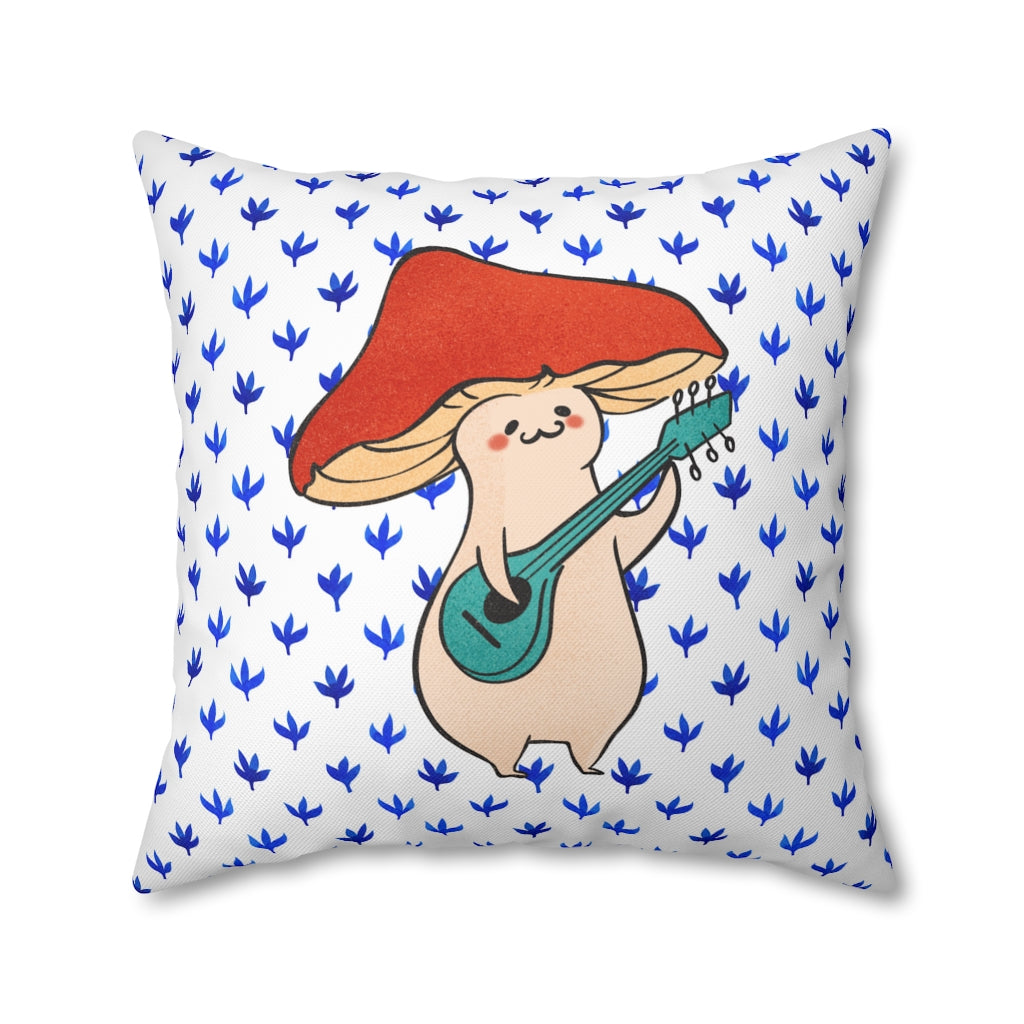 Happy Fungi Pillow Case - Throw Pillow Cover - Grandmillennial Style