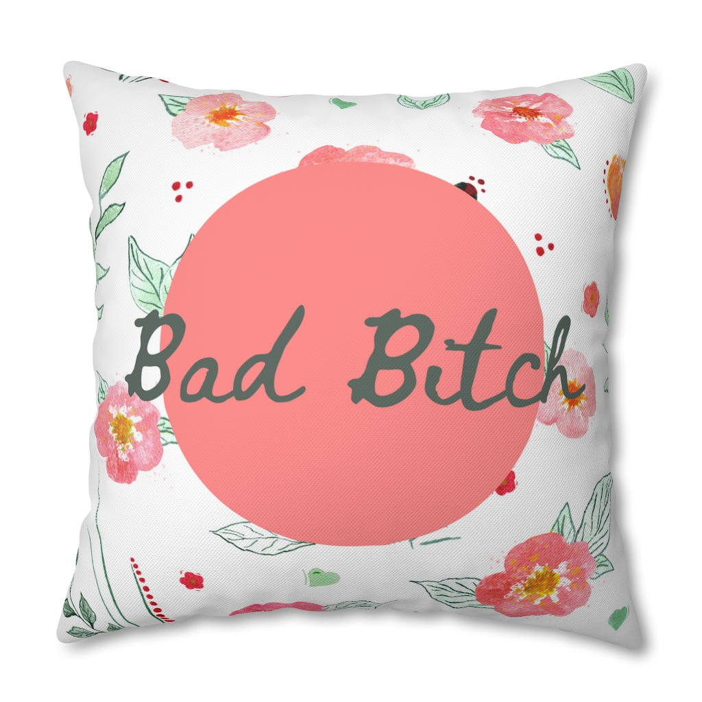 Bad B*tch Pillow Case - Throw Pillow Cover - Grandmillennial Style