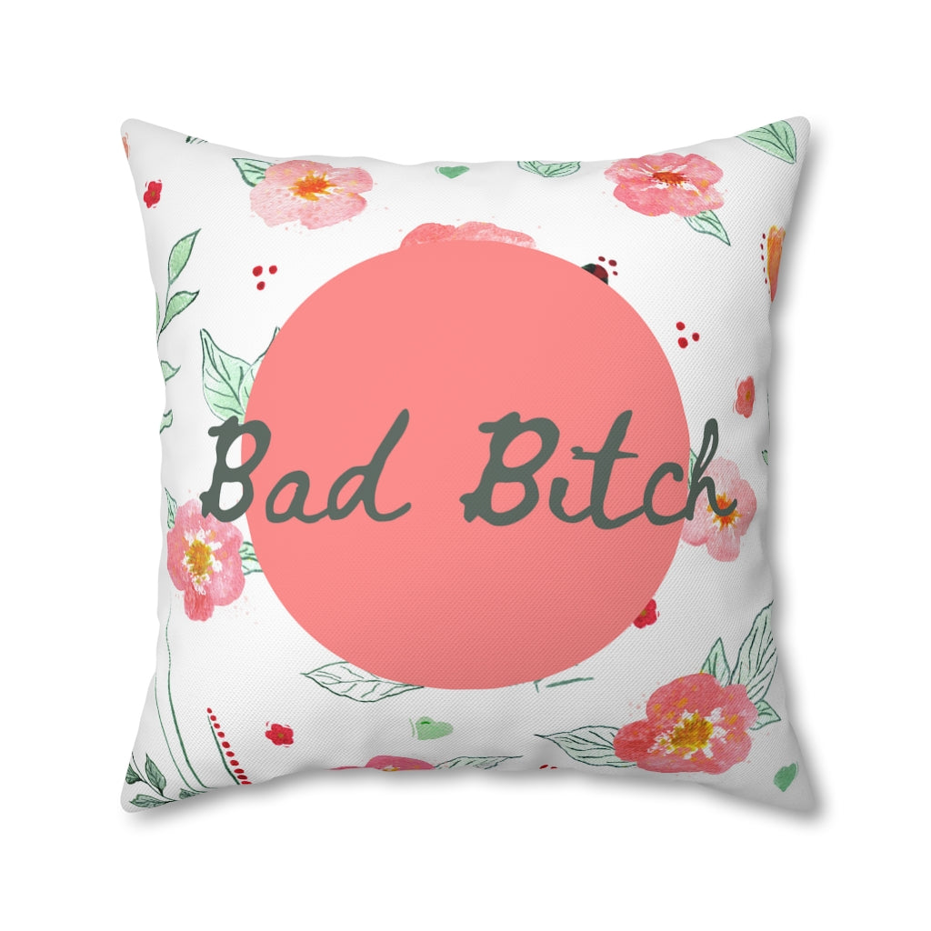 Bad B*tch Pillow Case - Throw Pillow Cover - Grandmillennial Style