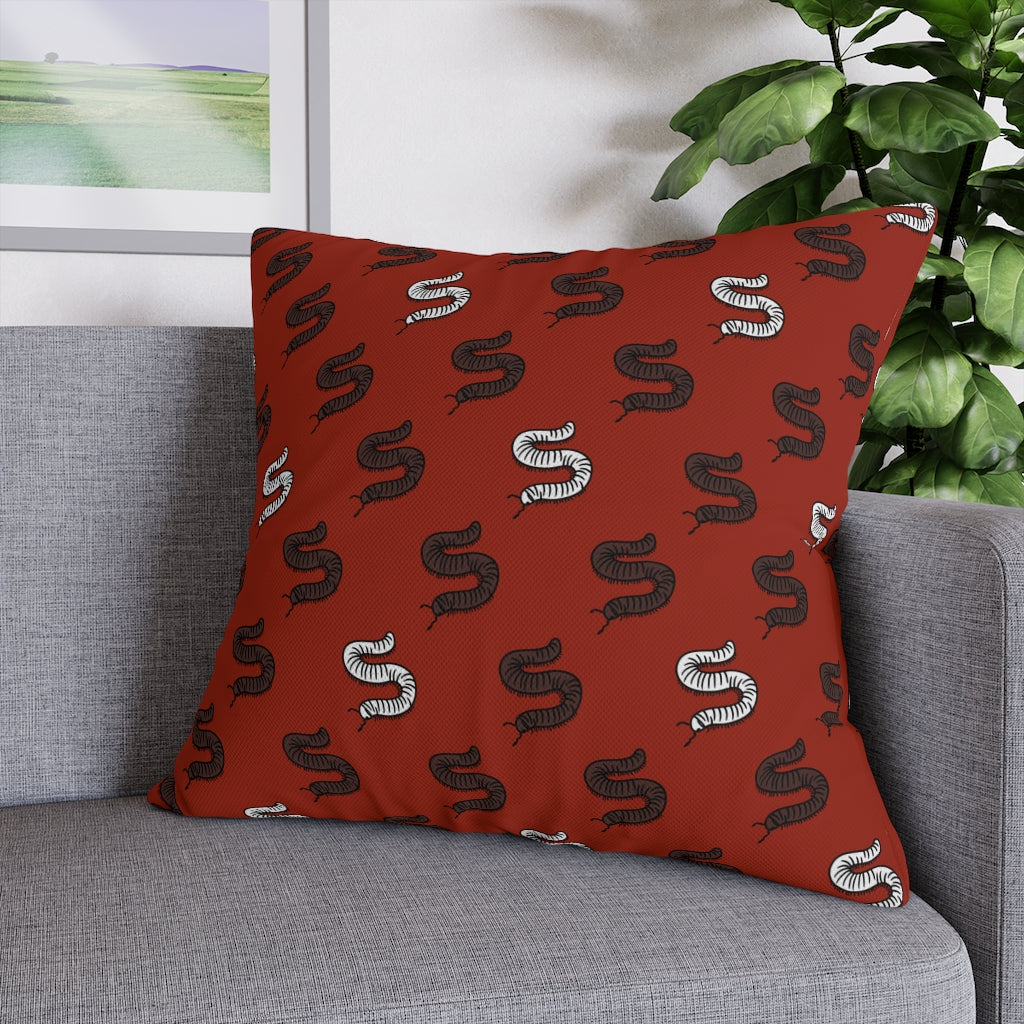 S is for Caterpillar Pillow Case - Throw Pillow Cover - Grandmillennial Style