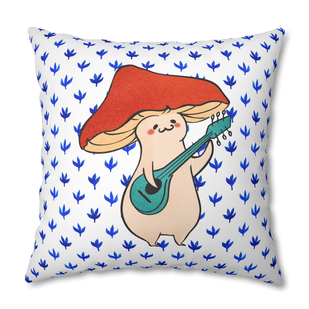 Happy Fungi Pillow Case - Throw Pillow Cover - Grandmillennial Style