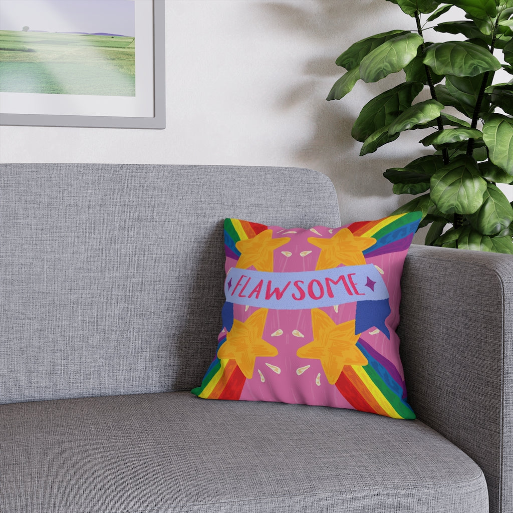 Flawsome Pillow Case - Throw Pillow Cover - Grandmillennial Style