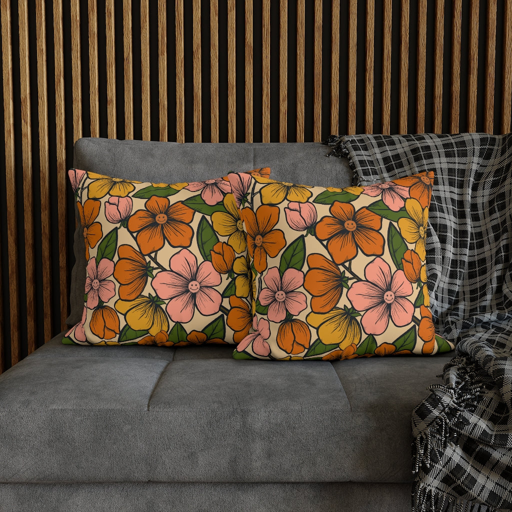 Relax Like a Flower Pillow Case - Throw Pillow Cover - Grandmillennial Style