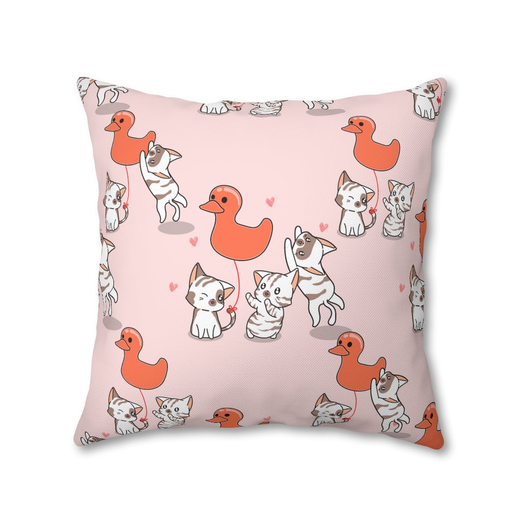 Rubber Duck Pillow Case - Throw Pillow Cover - Grandmillennial Style