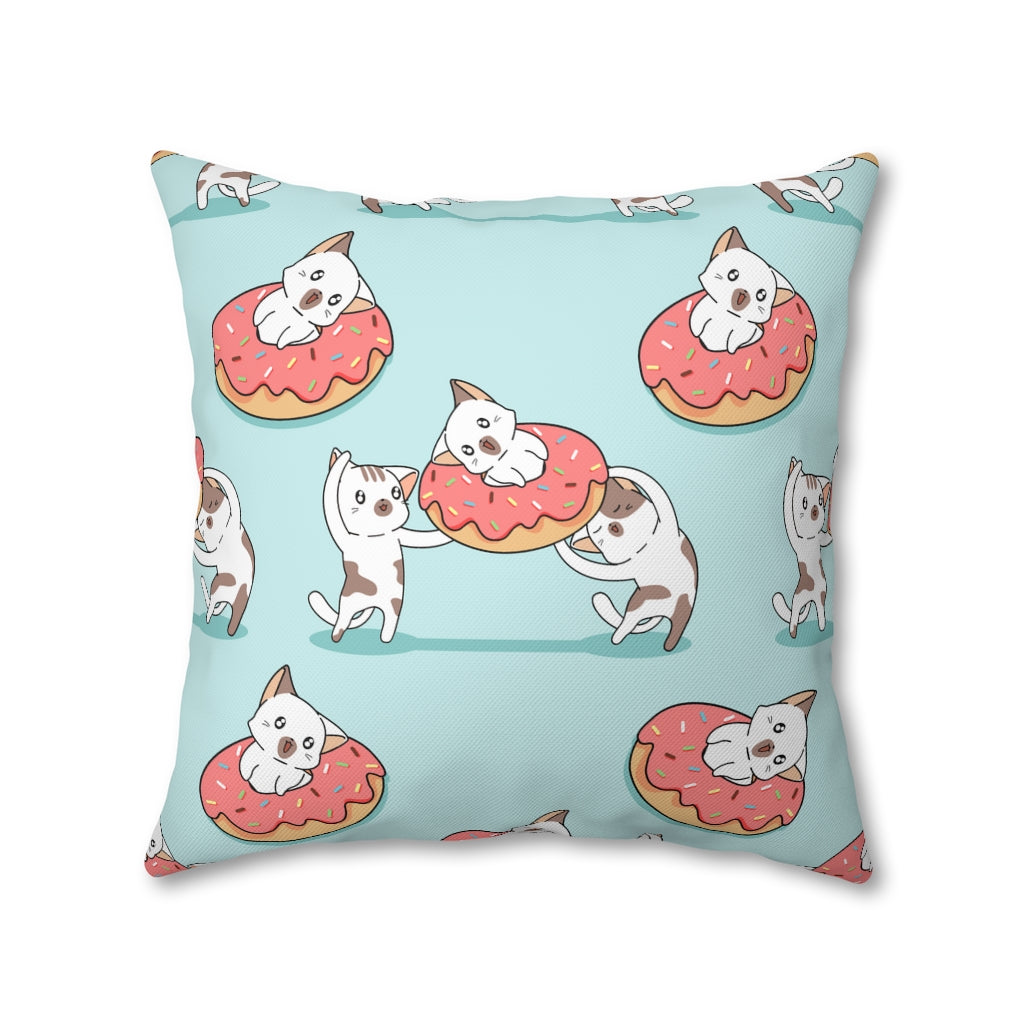 Sweet Kittens Pillow Case - Throw Pillow Cover - Grandmillennial Style