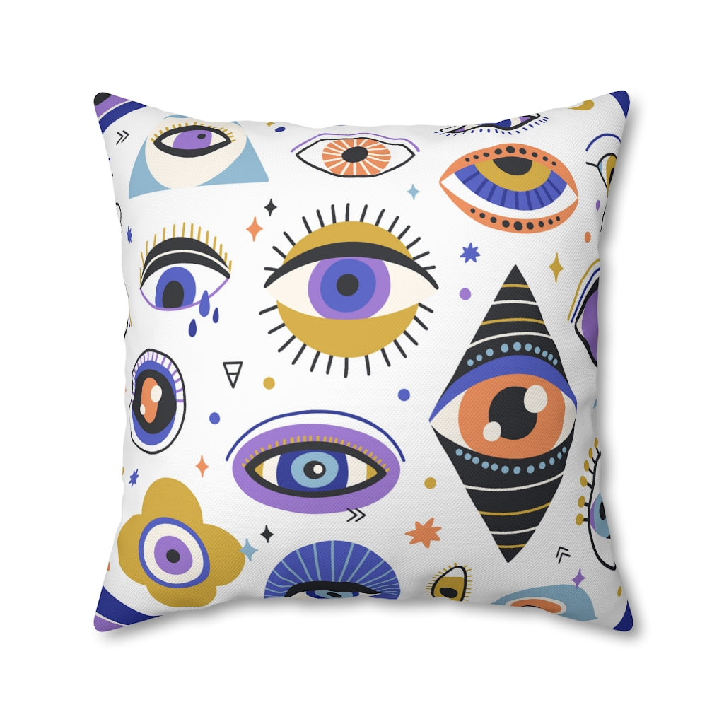 Space Eyes Pillow Case - Throw Pillow Cover - Grandmillennial Style