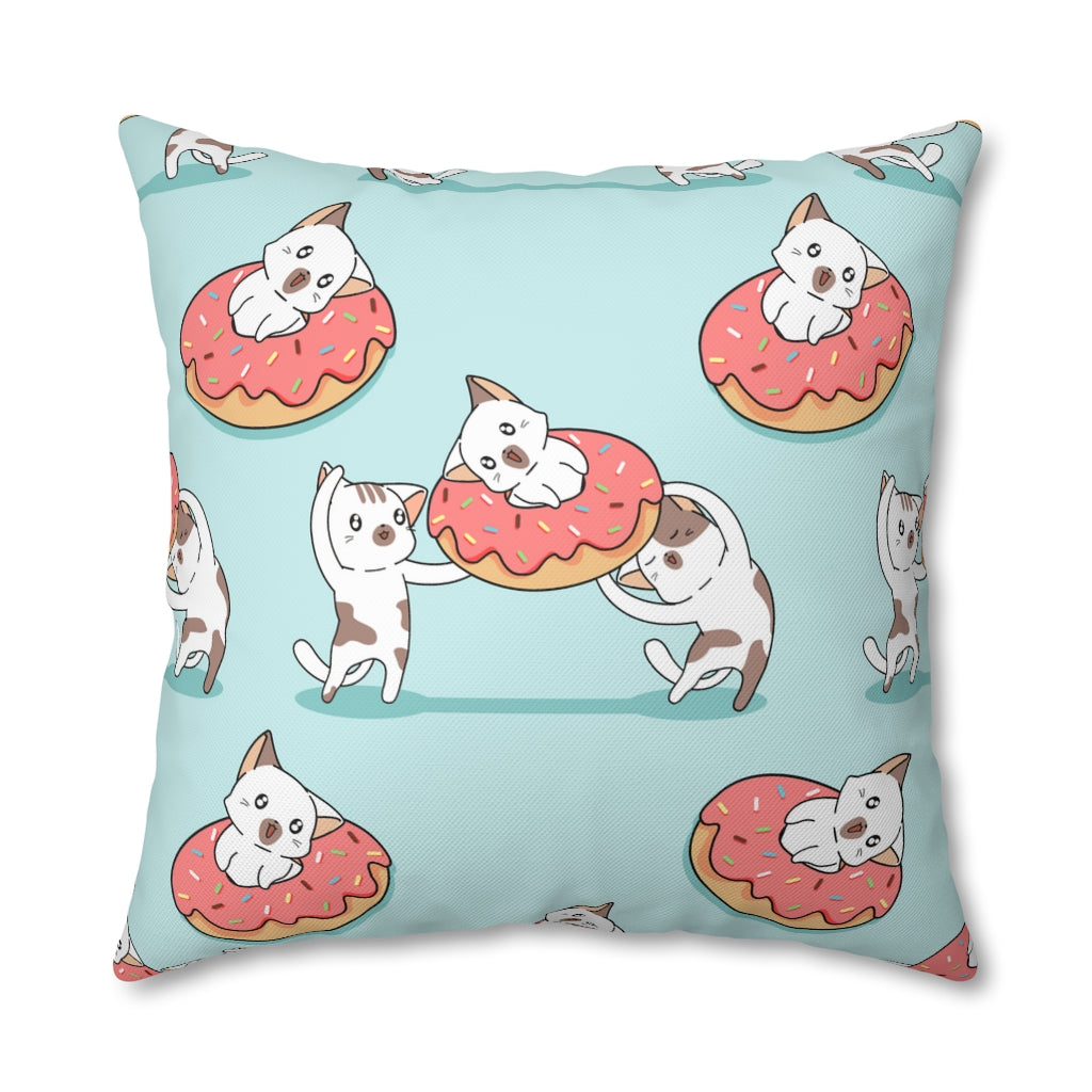 Sweet Kittens Pillow Case - Throw Pillow Cover - Grandmillennial Style