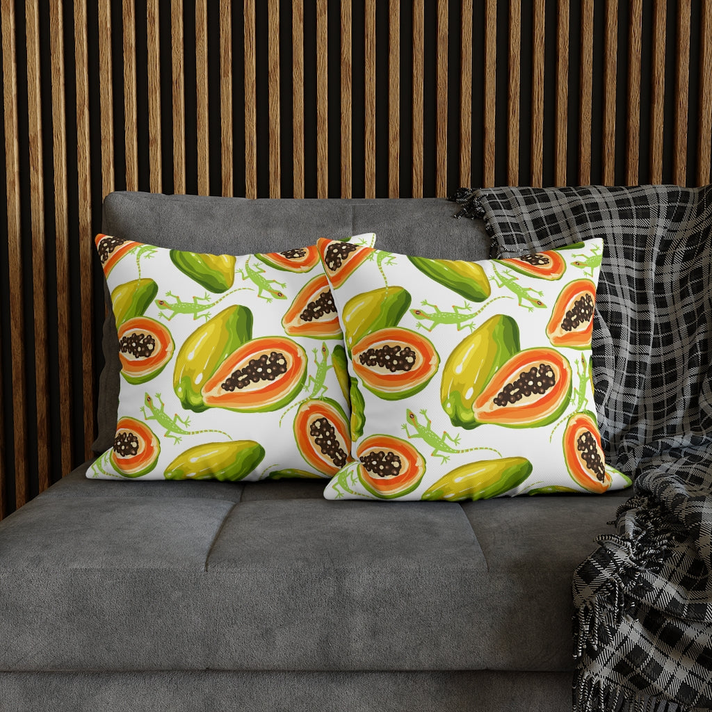 Sweet Lizard Pillow Case - Throw Pillow Cover - Grandmillennial Style