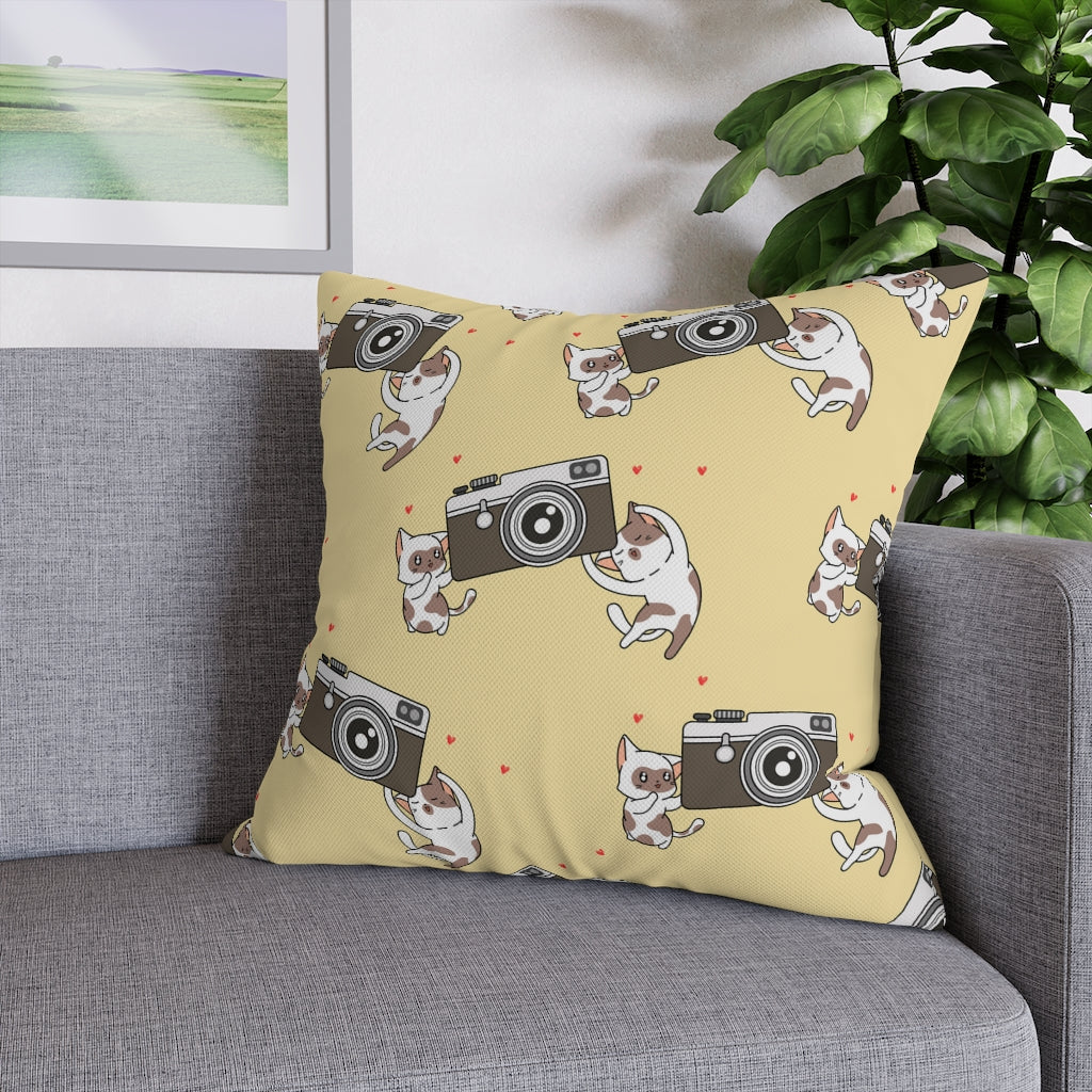 Say Cheese Pillow Case - Throw Pillow Cover - Grandmillennial Style