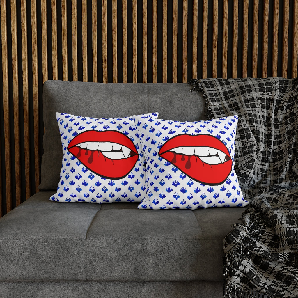 Grandmillennial Vampire Pillow Case - Throw Pillow Cover - Grandmillennial Style