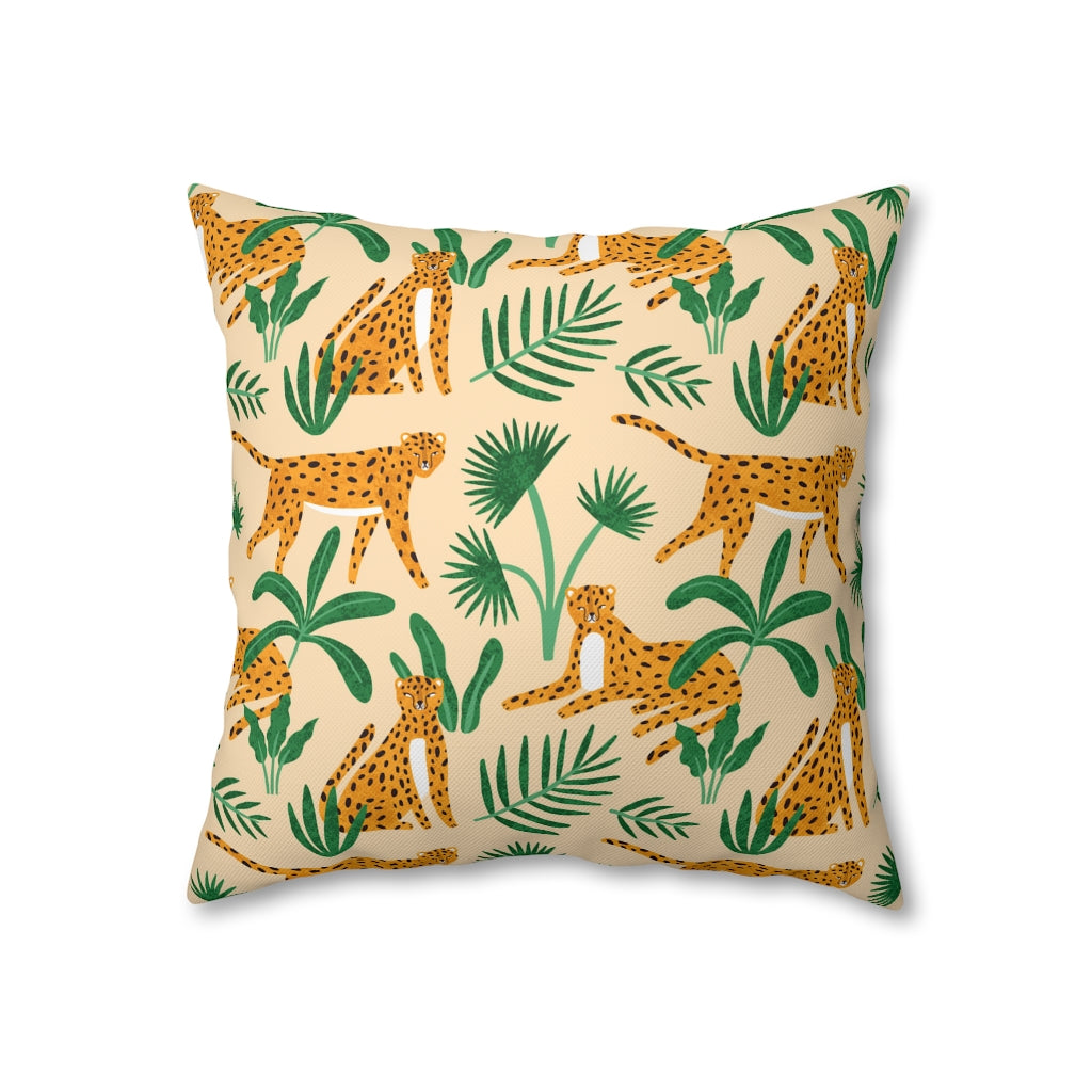 Jungle Cheetah Pillow Case - Throw Pillow Cover - Grandmillennial Style