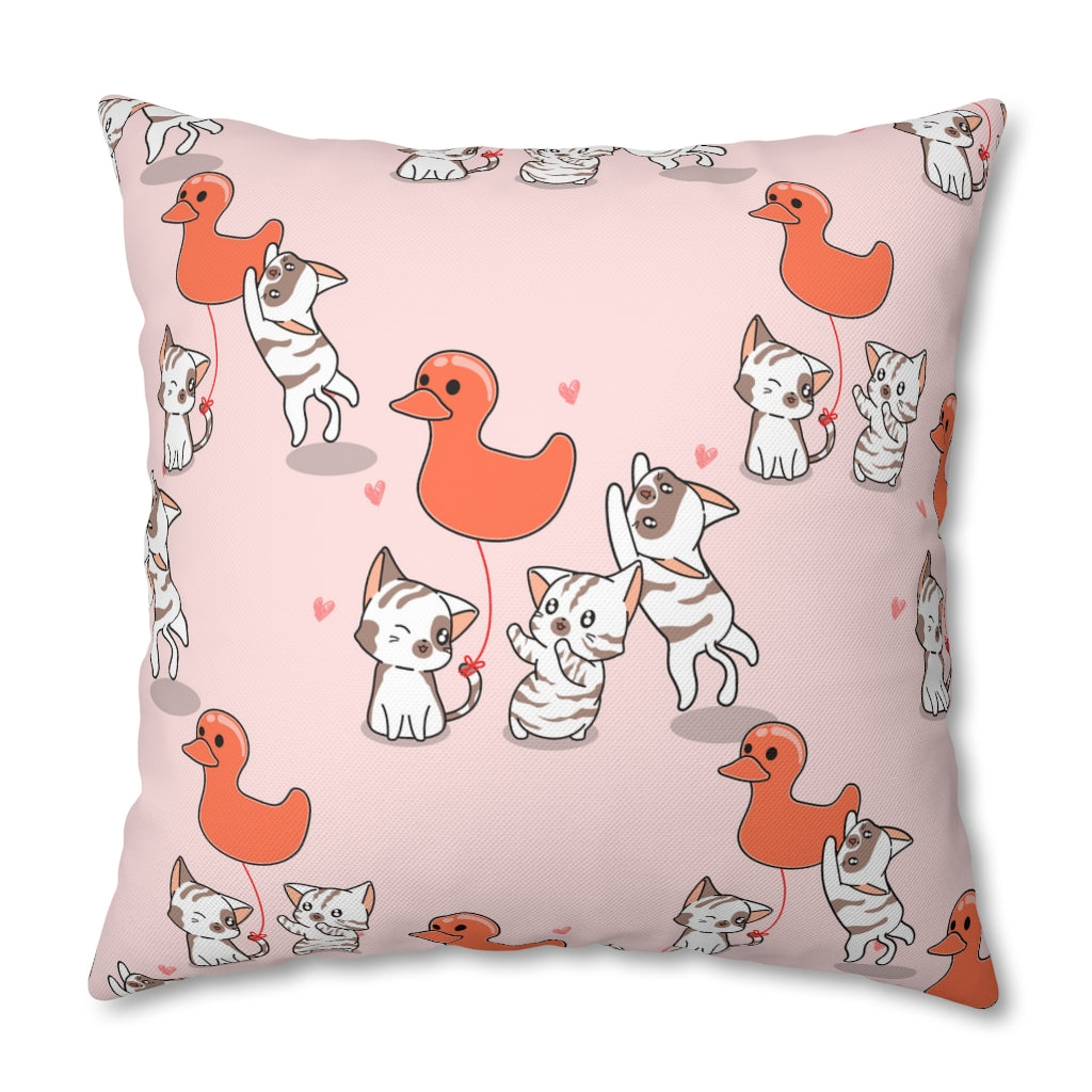 Rubber Duck Pillow Case - Throw Pillow Cover - Grandmillennial Style