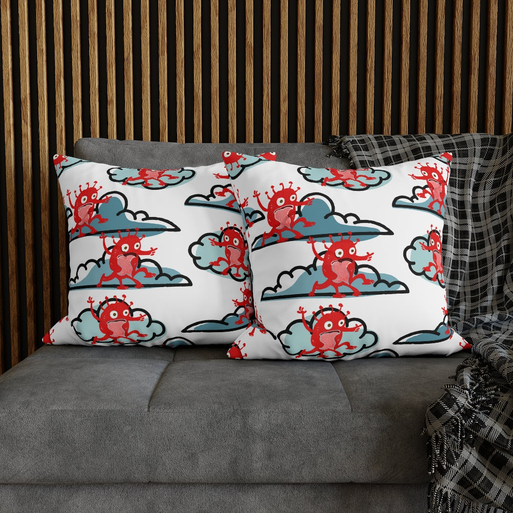 High Monster Pillow Case - Throw Pillow Cover - Grandmillennial Style