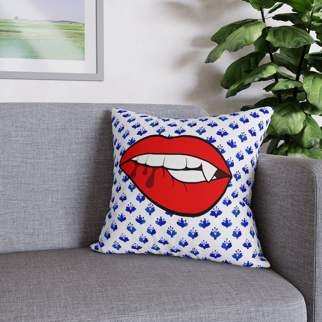 Grandmillennial Vampire Pillow Case - Throw Pillow Cover - Grandmillennial Style