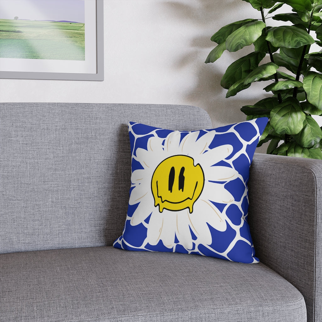 Happy Daisy Pillow Case - Throw Pillow Cover - Grandmillennial Style