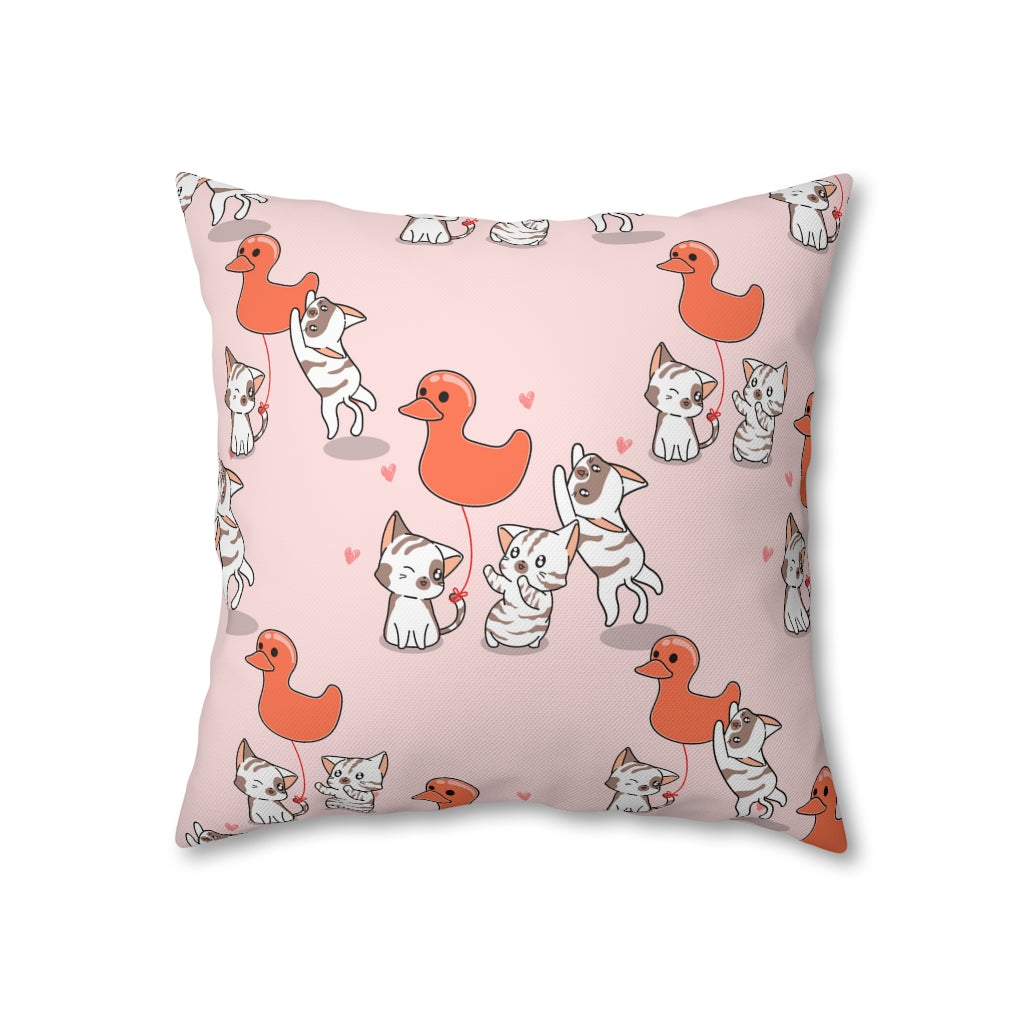 Rubber Duck Pillow Case - Throw Pillow Cover - Grandmillennial Style