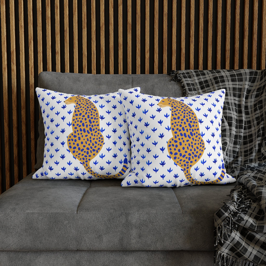 Grey cheetah clearance pillow