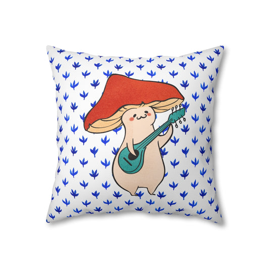 Happy Fungi Pillow Case - Throw Pillow Cover - Grandmillennial Style