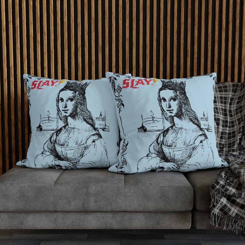 Slay Pillow Case - Throw Pillow Cover - Grandmillennial Style