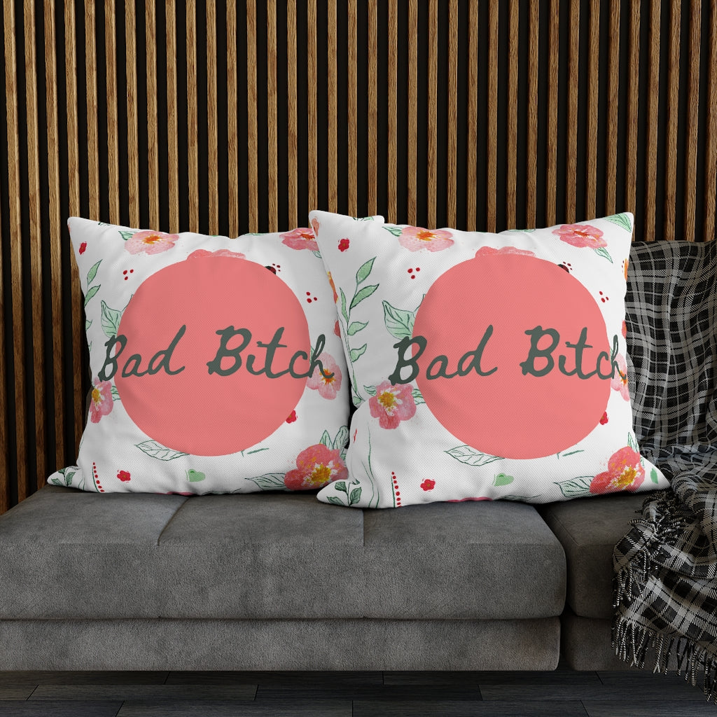 Bad B*tch Pillow Case - Throw Pillow Cover - Grandmillennial Style