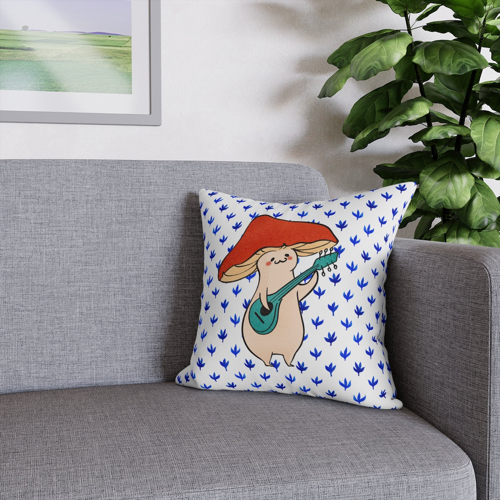 Happy Fungi Pillow Case - Throw Pillow Cover - Grandmillennial Style