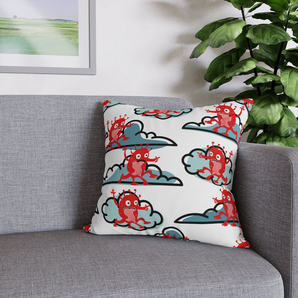 High Monster Pillow Case - Throw Pillow Cover - Grandmillennial Style