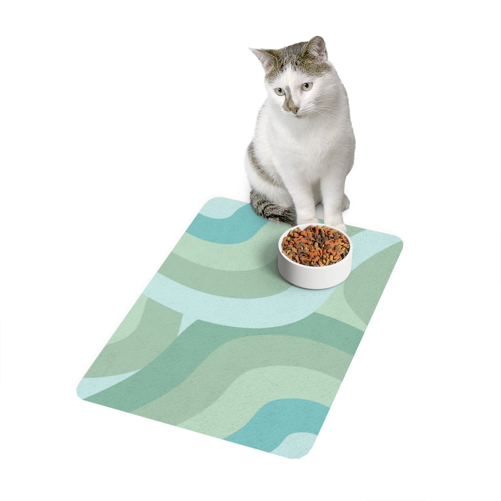 Pastel Fields Pet Food Mat