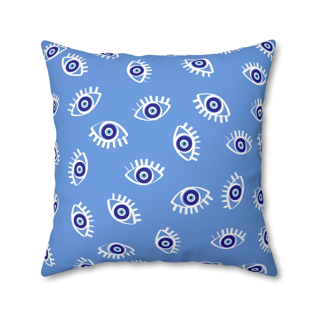 Blue Eyes Pillow Case - Throw Pillow Cover - Grandmillennial Style