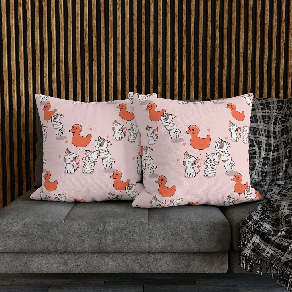 Rubber Duck Pillow Case - Throw Pillow Cover - Grandmillennial Style