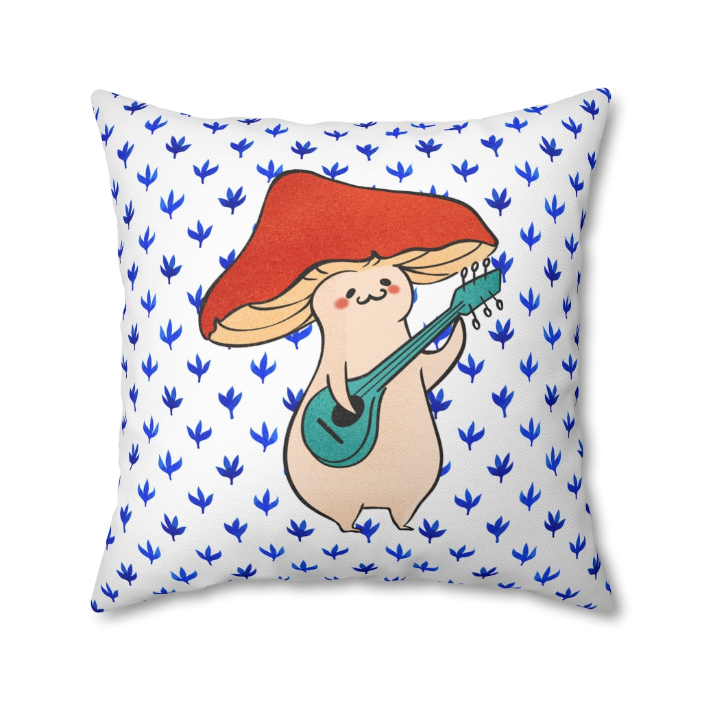 Happy Fungi Pillow Case - Throw Pillow Cover - Grandmillennial Style