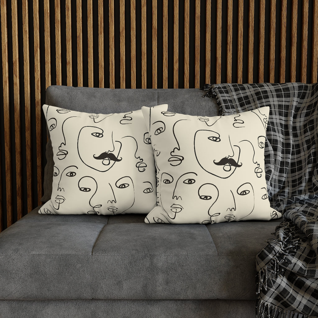 Picasso Boy Pillow Case - Throw Pillow Cover - Grandmillennial Style