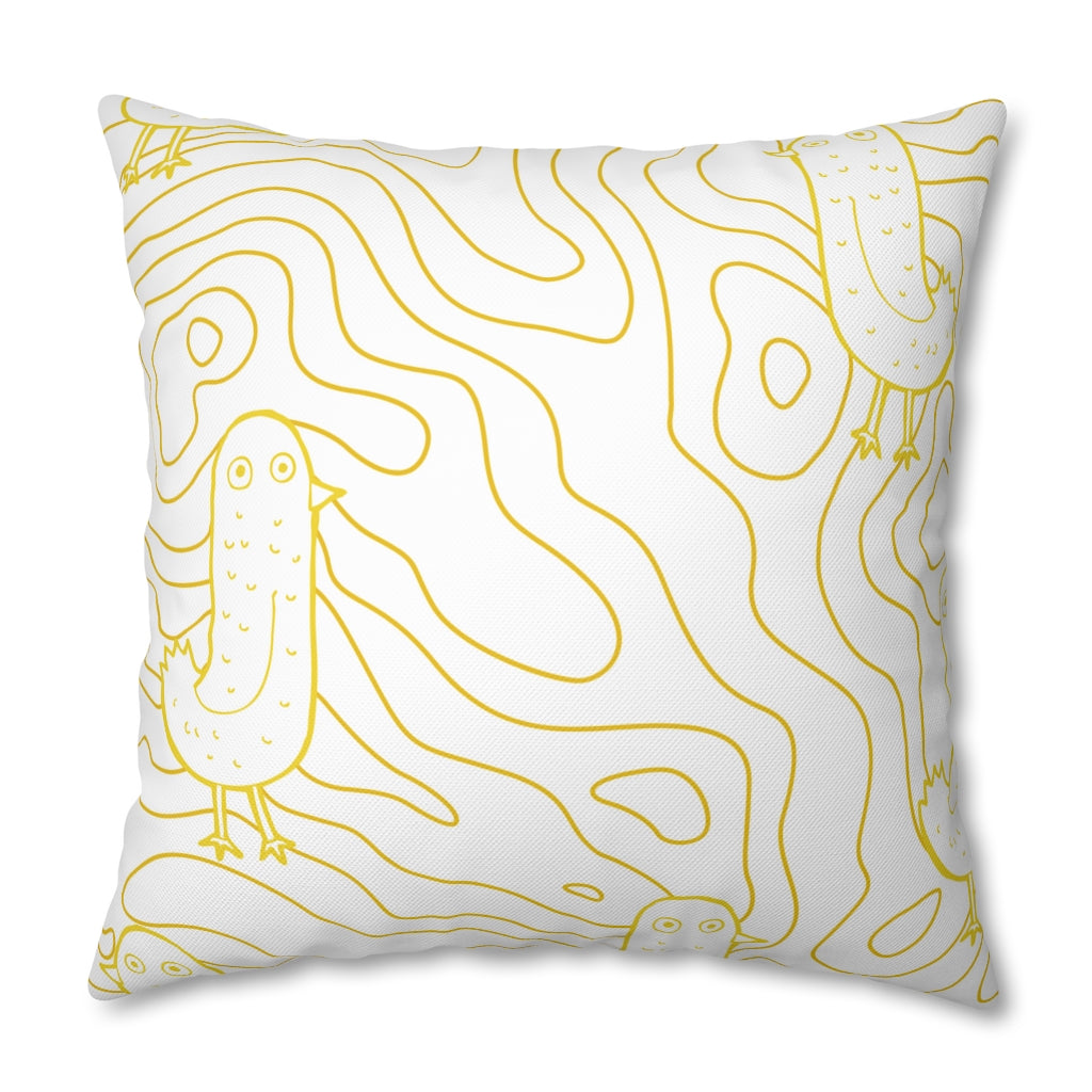 Cracked Egg Pillow Case - Throw Pillow Cover - Grandmillennial Style