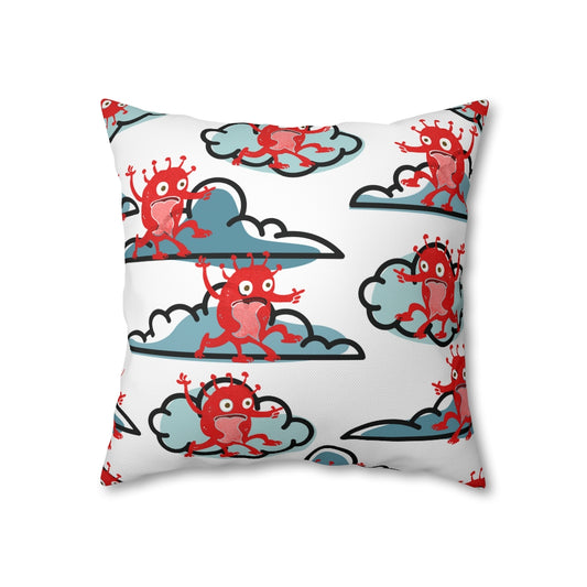 High Monster Pillow Case - Throw Pillow Cover - Grandmillennial Style