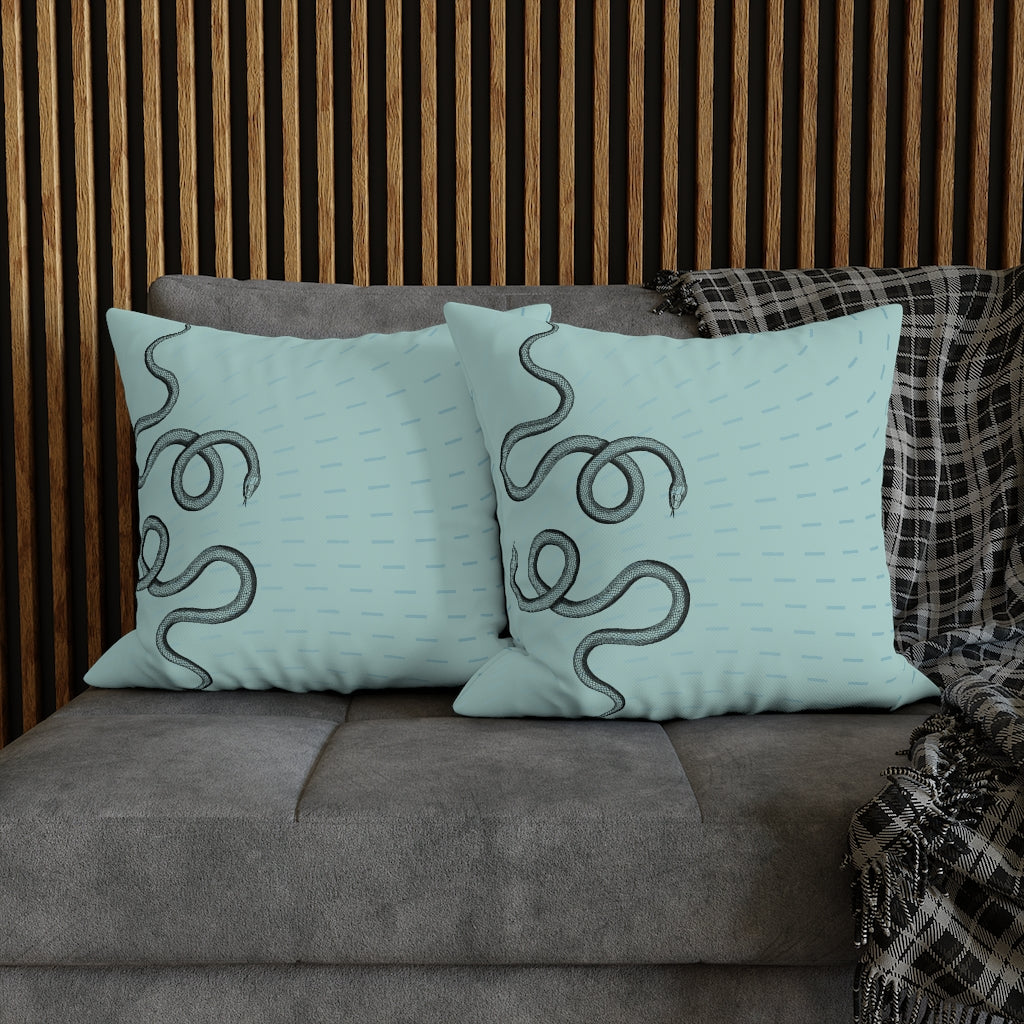 Serpents in Love Pillow Case - Throw Pillow Cover - Grandmillennial Style