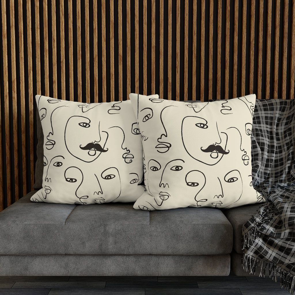 Picasso Boy Pillow Case - Throw Pillow Cover - Grandmillennial Style