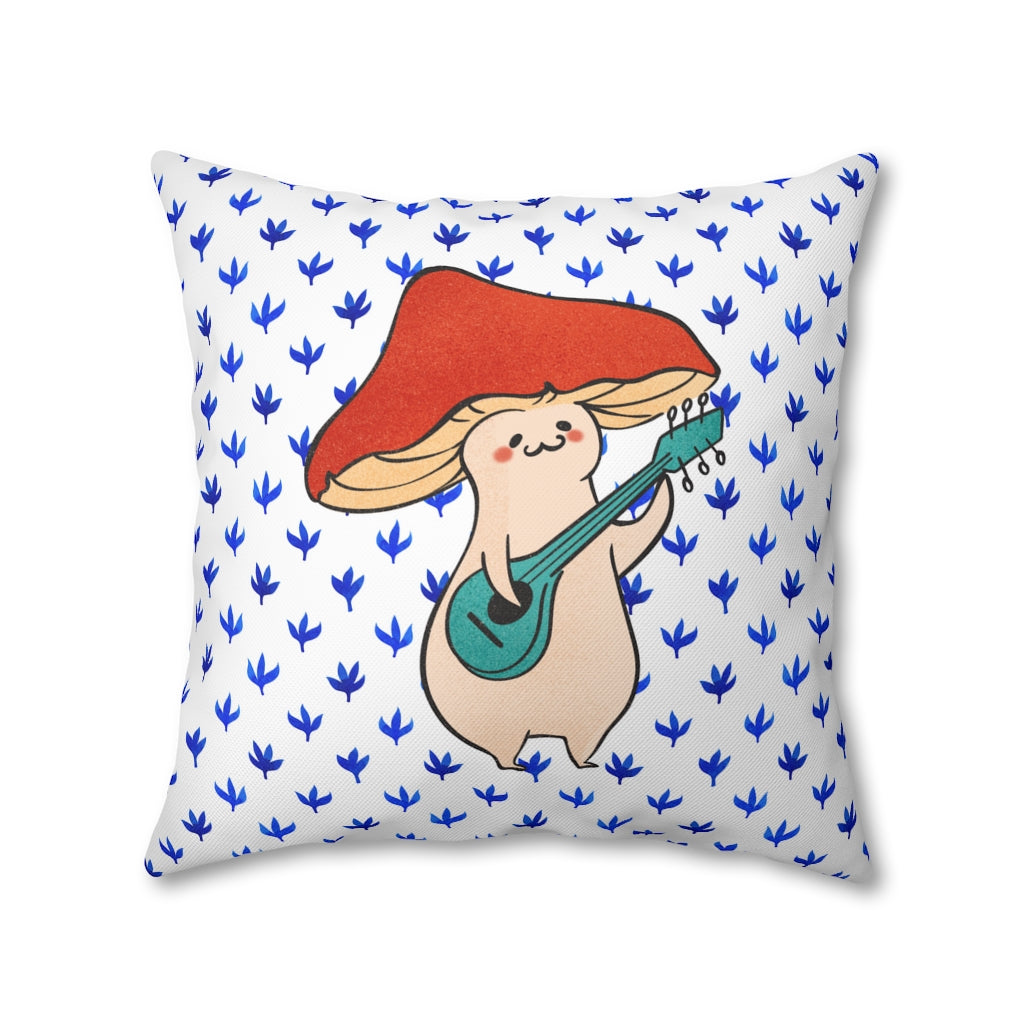 Happy Fungi Pillow Case - Throw Pillow Cover - Grandmillennial Style