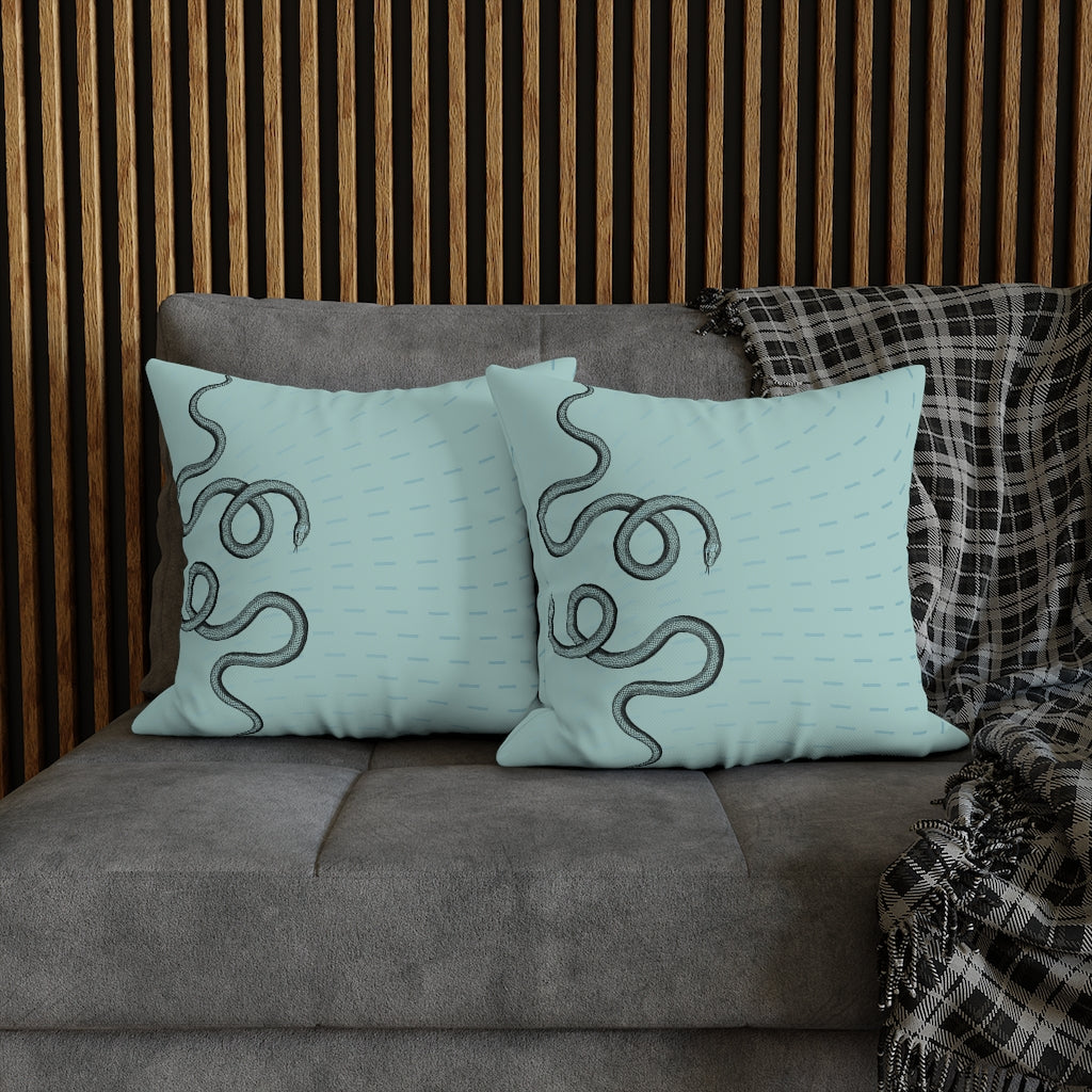 Serpents in Love Pillow Case - Throw Pillow Cover - Grandmillennial Style