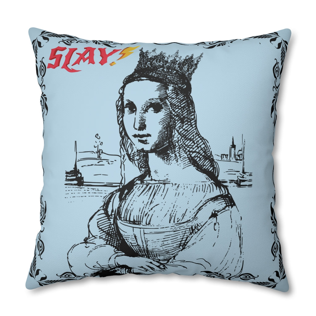 Slay Pillow Case - Throw Pillow Cover - Grandmillennial Style