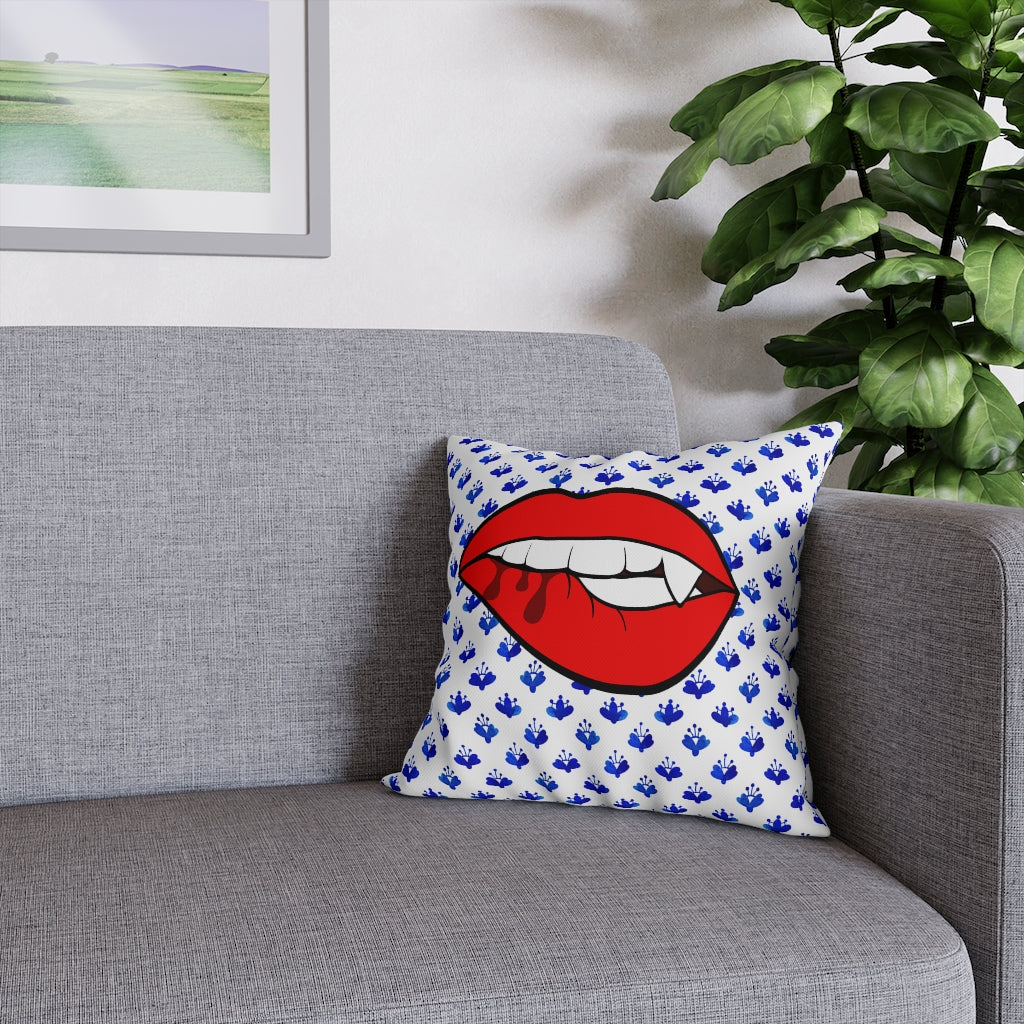 Grandmillennial Vampire Pillow Case - Throw Pillow Cover - Grandmillennial Style